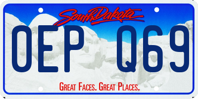 SD license plate 0EPQ69