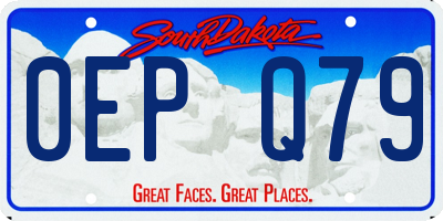 SD license plate 0EPQ79