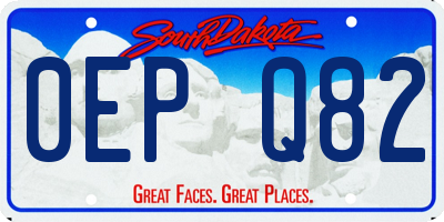 SD license plate 0EPQ82