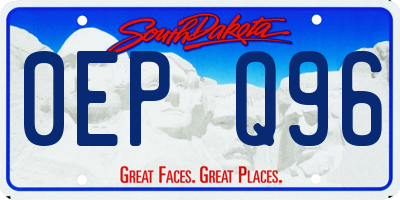 SD license plate 0EPQ96