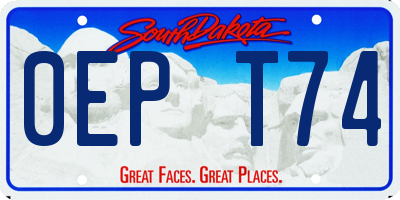 SD license plate 0EPT74