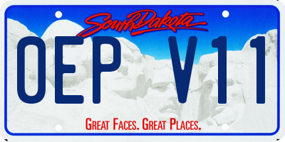 SD license plate 0EPV11