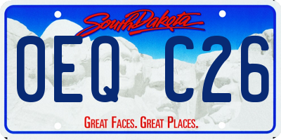 SD license plate 0EQC26