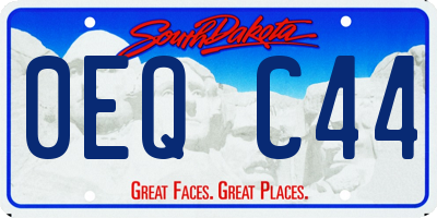 SD license plate 0EQC44