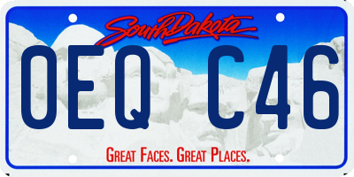 SD license plate 0EQC46
