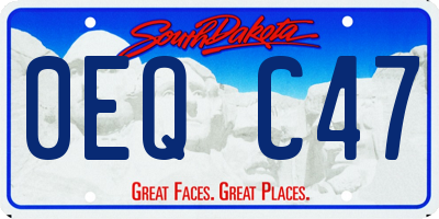SD license plate 0EQC47