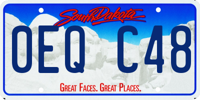 SD license plate 0EQC48