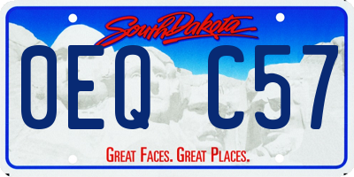SD license plate 0EQC57