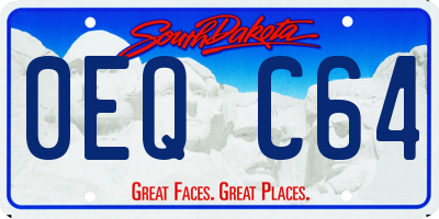 SD license plate 0EQC64