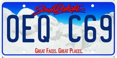 SD license plate 0EQC69