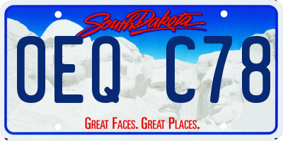 SD license plate 0EQC78
