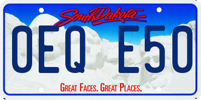 SD license plate 0EQE50