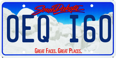 SD license plate 0EQI60