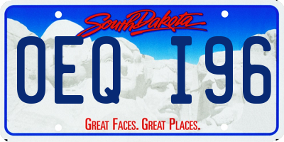 SD license plate 0EQI96