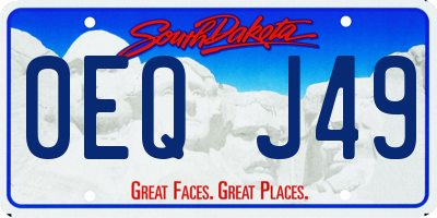 SD license plate 0EQJ49