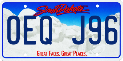 SD license plate 0EQJ96