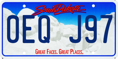 SD license plate 0EQJ97
