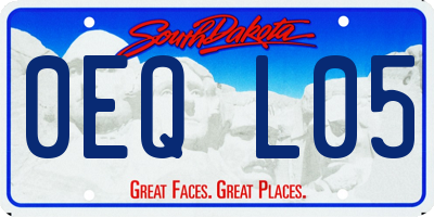 SD license plate 0EQL05