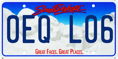 SD license plate 0EQL06