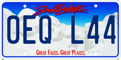 SD license plate 0EQL44