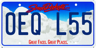 SD license plate 0EQL55