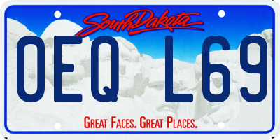 SD license plate 0EQL69