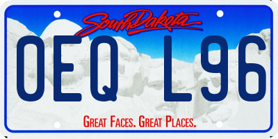 SD license plate 0EQL96