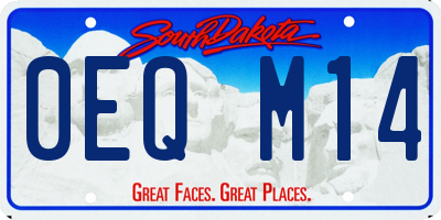 SD license plate 0EQM14