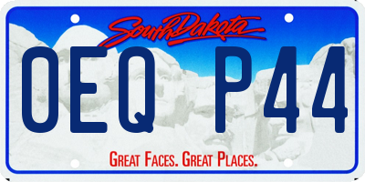 SD license plate 0EQP44
