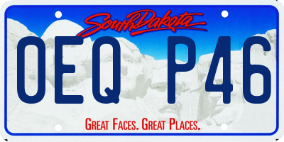 SD license plate 0EQP46