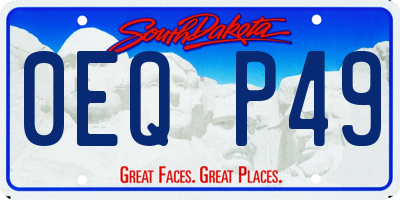 SD license plate 0EQP49