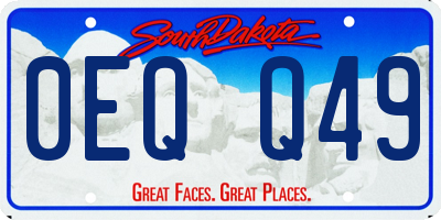 SD license plate 0EQQ49