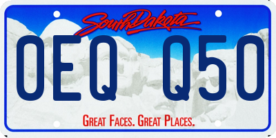 SD license plate 0EQQ50