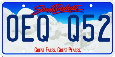 SD license plate 0EQQ52