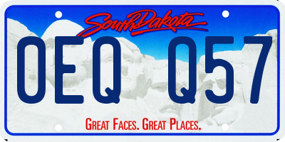 SD license plate 0EQQ57