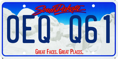SD license plate 0EQQ61