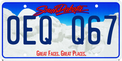SD license plate 0EQQ67