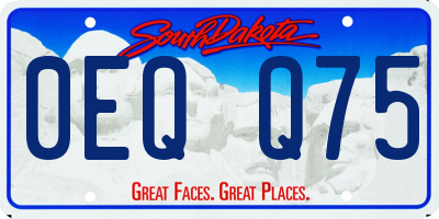 SD license plate 0EQQ75