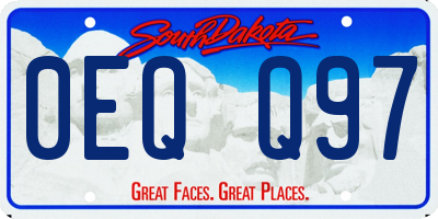SD license plate 0EQQ97