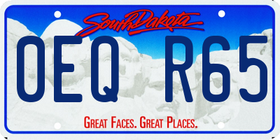 SD license plate 0EQR65