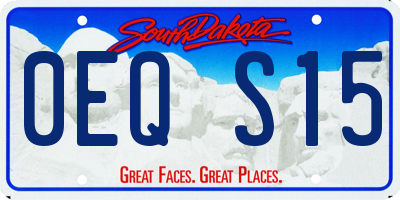 SD license plate 0EQS15