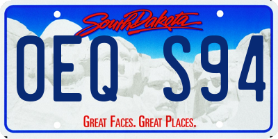 SD license plate 0EQS94