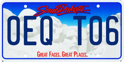 SD license plate 0EQT06