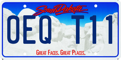 SD license plate 0EQT11