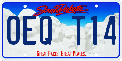 SD license plate 0EQT14