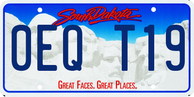 SD license plate 0EQT19