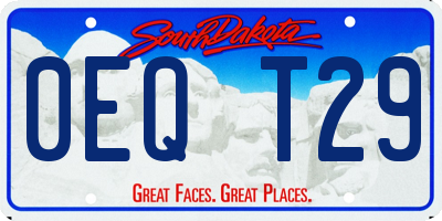 SD license plate 0EQT29