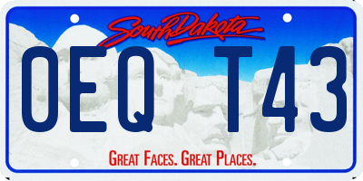 SD license plate 0EQT43