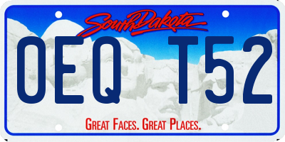 SD license plate 0EQT52