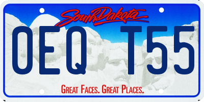 SD license plate 0EQT55